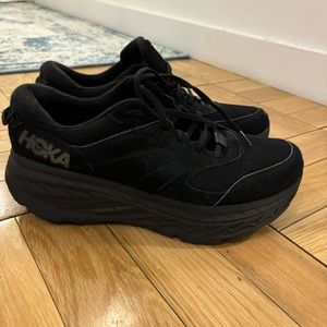 Men’s black Hoka sneakers size 12